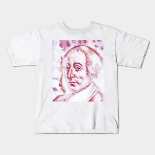 Blaise Pascal Portrait | Blaise Pascal Artwork | Line Art 4 Kids T-Shirt